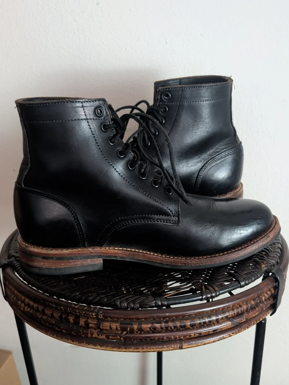 Oak Street Bootmakers Dainite Trench Boot Black Men Size US 10.5 D